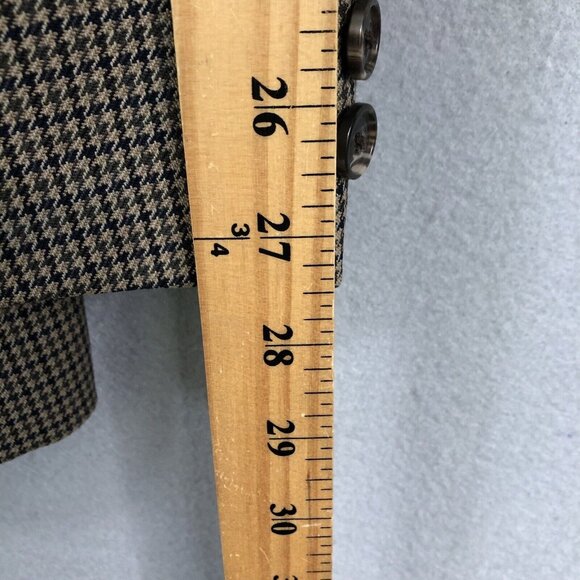 Vintage Pendleton Blazer Mens 42L Brown Houndstooth Wool Sport Coat Jacket - Picture 7 of 16